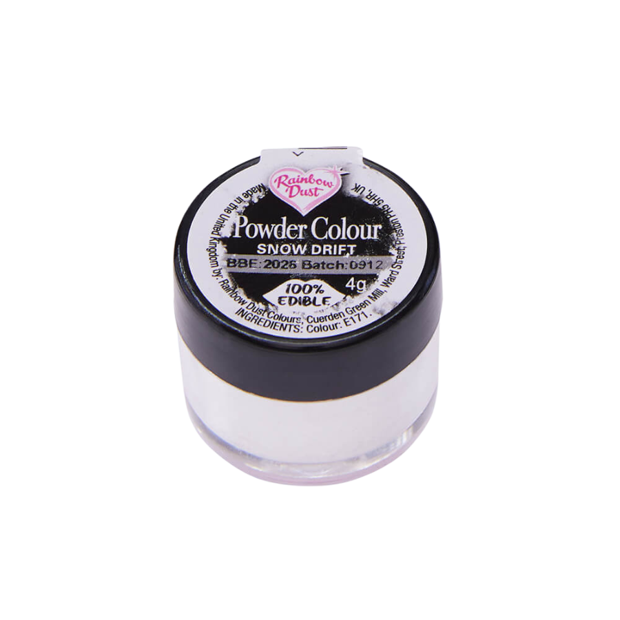 Rainbow Dust Powder Colouring  Snow Drift White 2g 