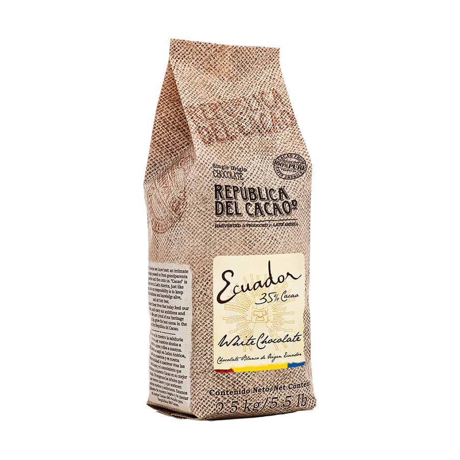 Republica Del Cacao Ecuador white chocolate 35% packaging