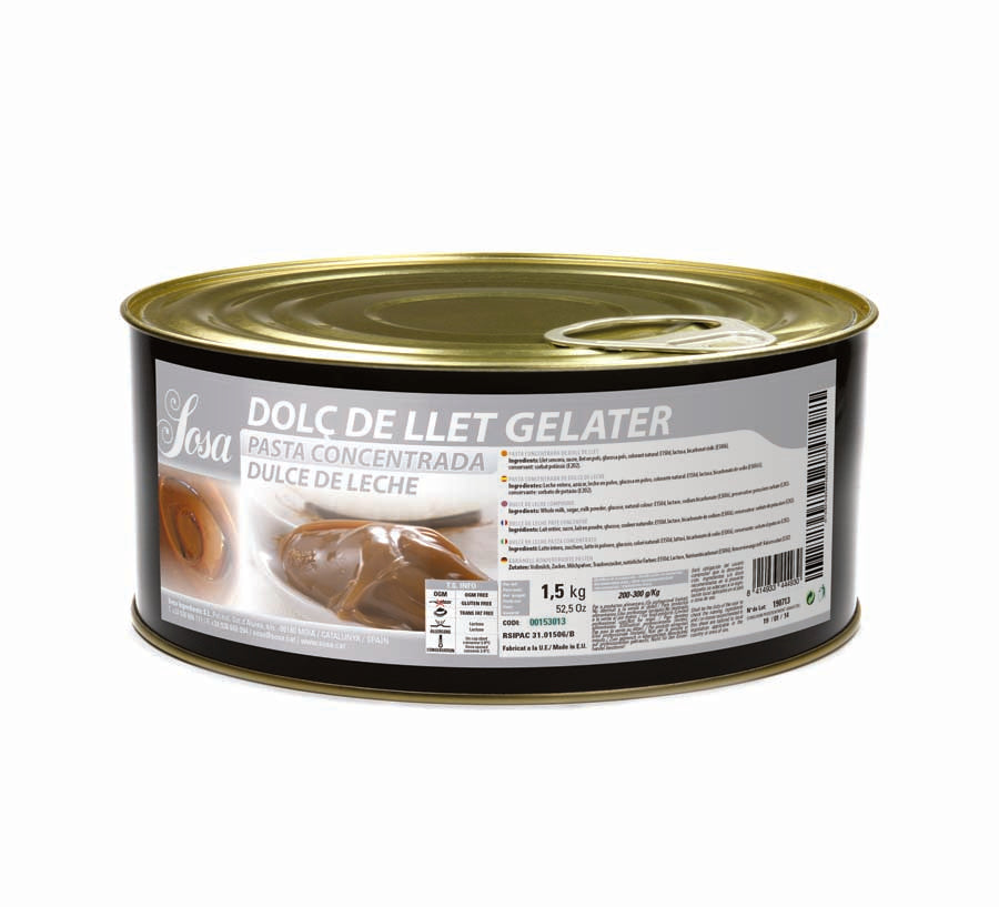 Dulche de leche flavour paste packaging