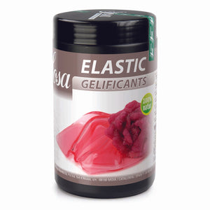Highly elastic gelatin