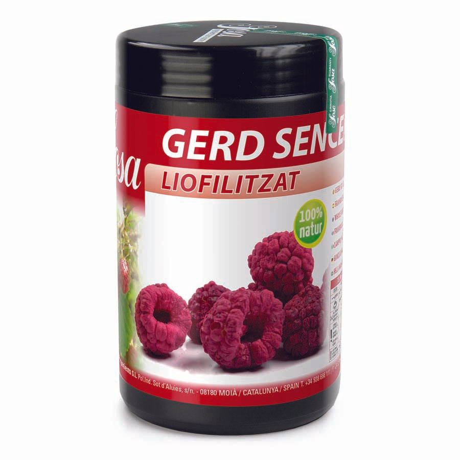 Freeze dried whole raspberries (with seeds)