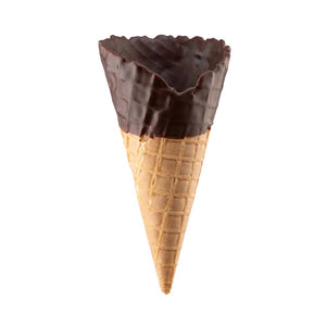 Medium chocolate topped waffle cones (2 - 3 scoops)