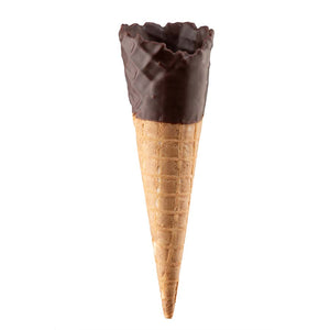 Tall chocolate topped waffle cone (1 scoop)
