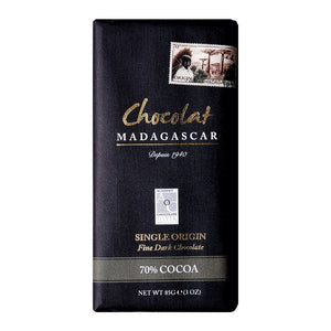 Chocolat Madagascar | Madagscan Fine dark chocolate (70%) retail bars | 10 x 85g